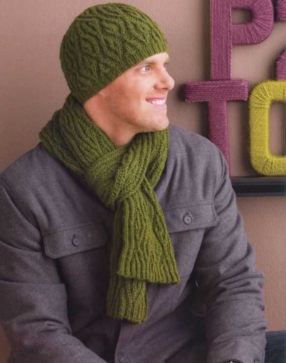 Men's cable knit hat pattern