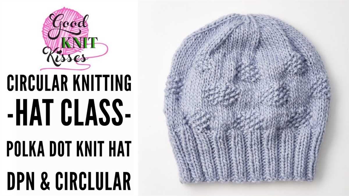 Men's knit hat pattern circular needles