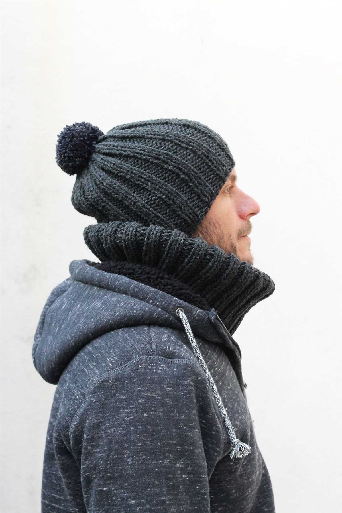 Men's knit hat pattern super bulky yarn