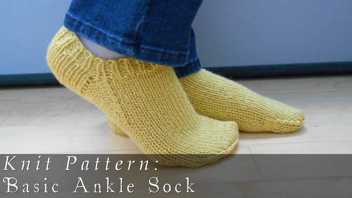 Men's knitted socks basic patterns
