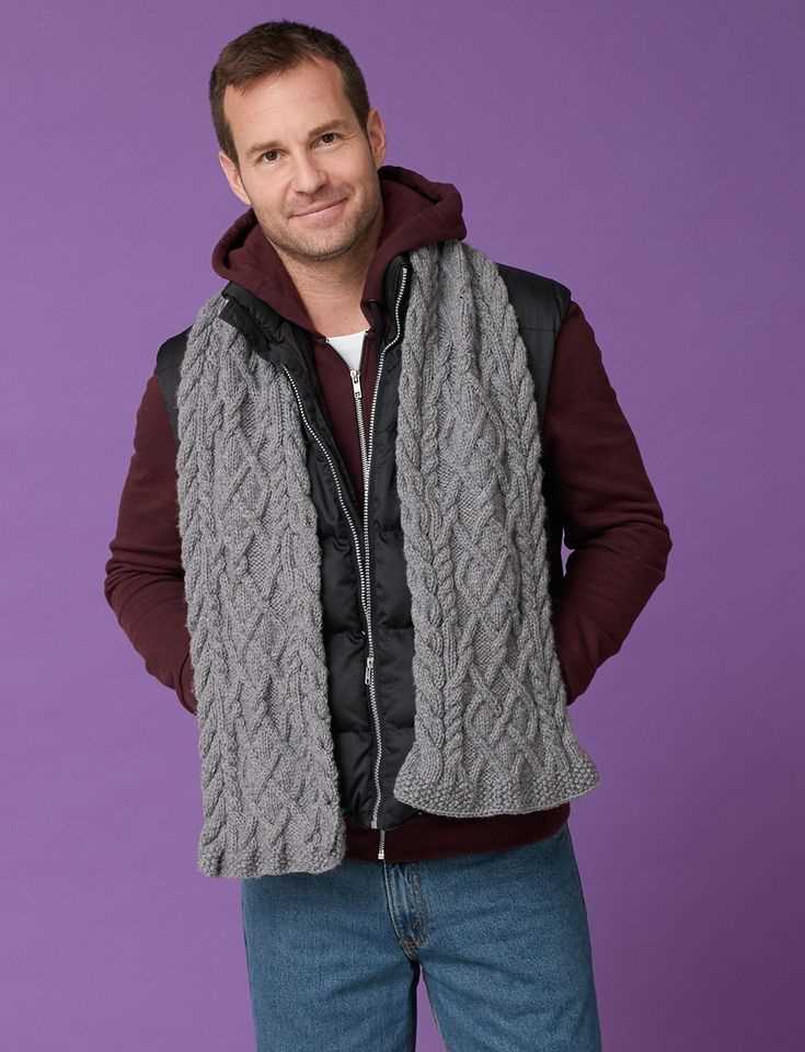Men's scarves knitting patterns free