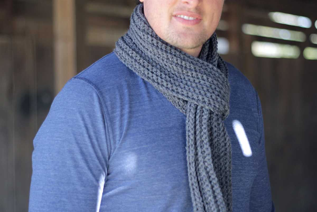 Men's scarves knitting patterns free