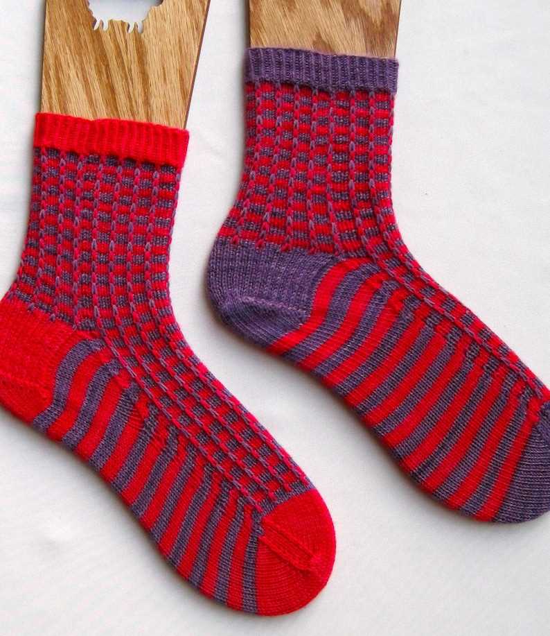 Men's socks pattern knitting