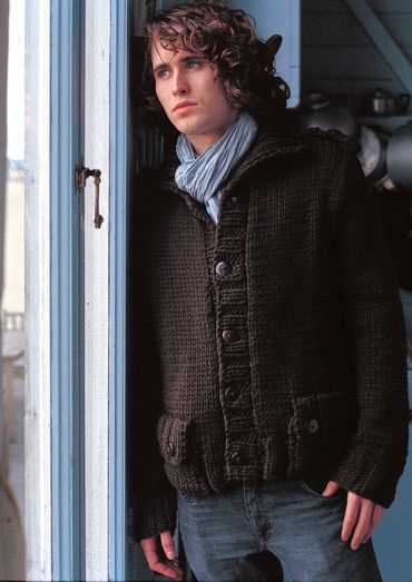 Mens chunky cardigan knitting pattern