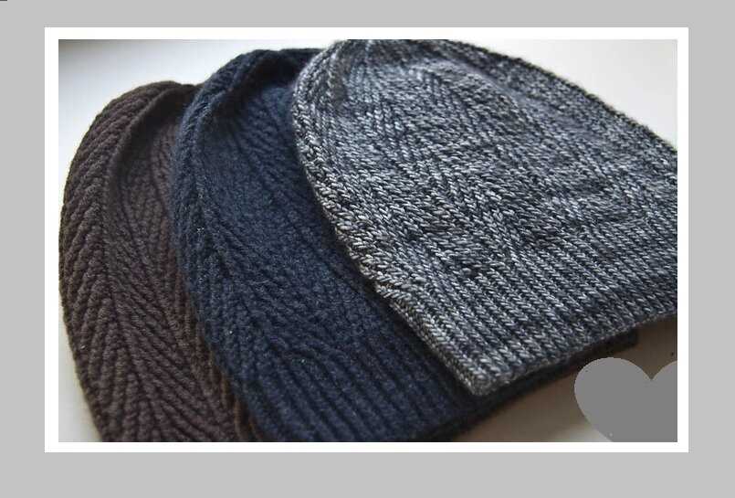 Mens herringbone scarf knitting pattern