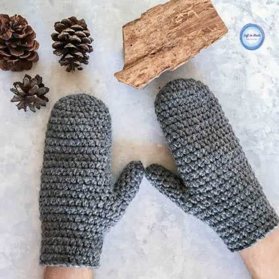 Mens mittens knitting pattern
