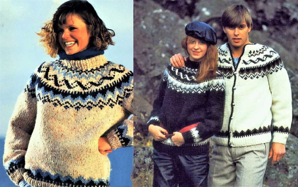 Mens nordic sweater knitting pattern