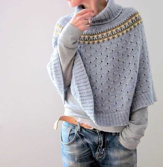 Mens poncho knitting pattern