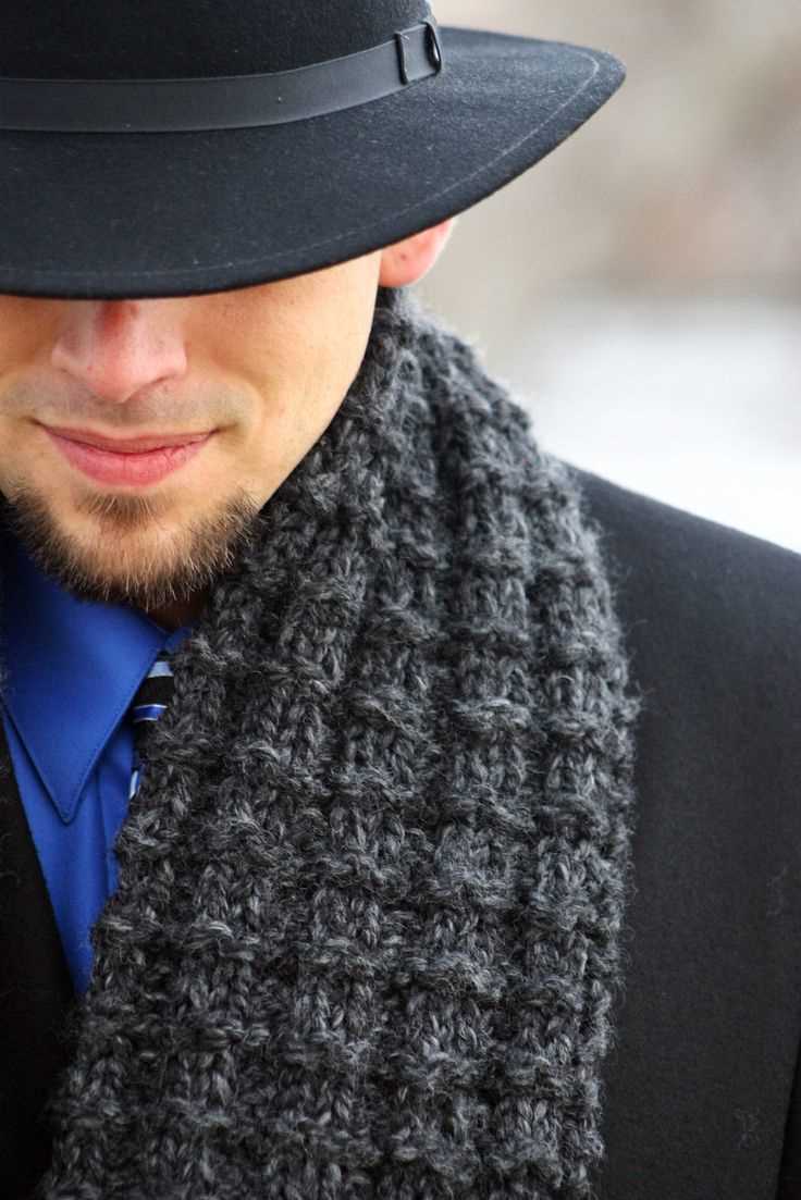 Mens scarf knitting pattern free