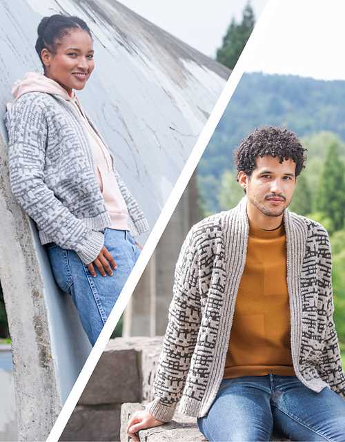 Mens chunky cardigan knitting pattern