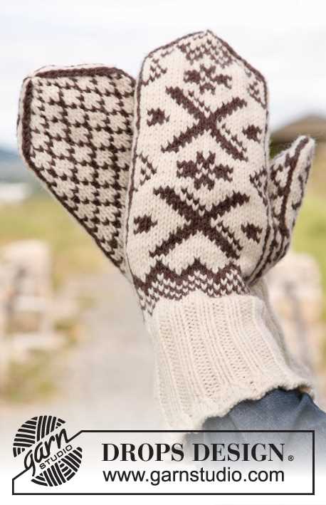 Mens mittens knitting pattern
