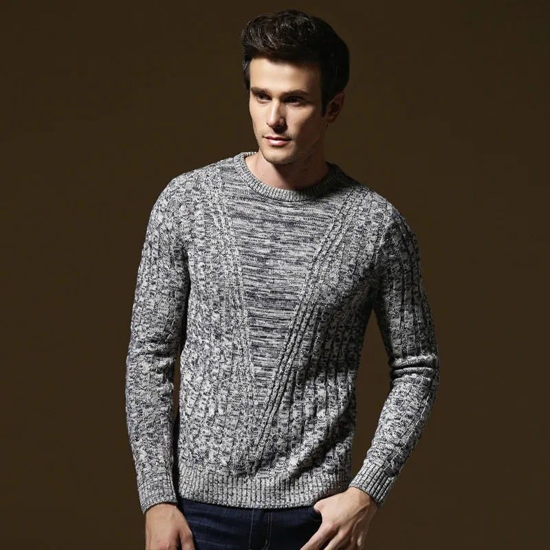 Mens pullover sweater knitting pattern