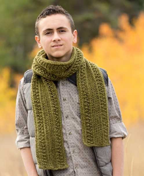 Mens scarf knitting pattern free