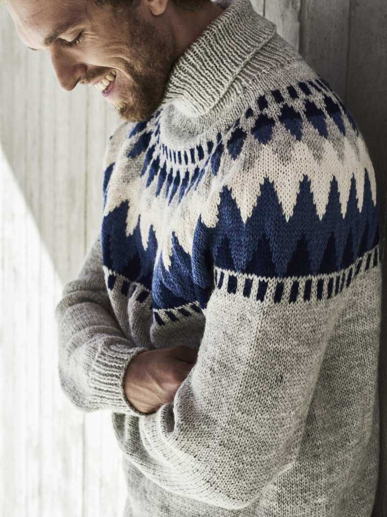 Mens sweater knit pattern