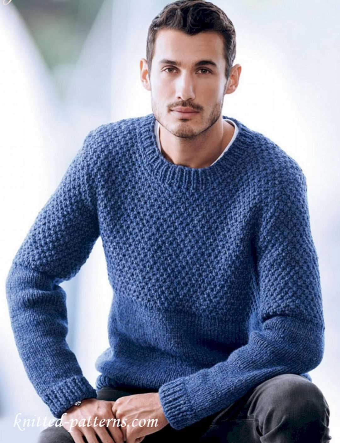 Mens sweater knit pattern