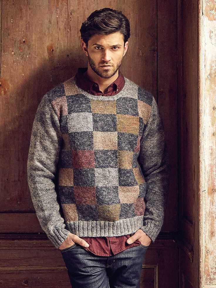 Mens sweater knit pattern