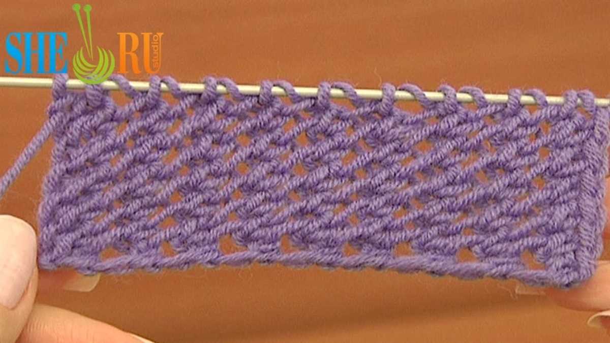 Mesh knitting pattern