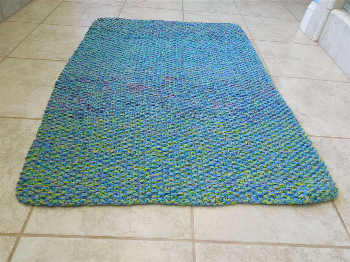 Rug knitting patterns free