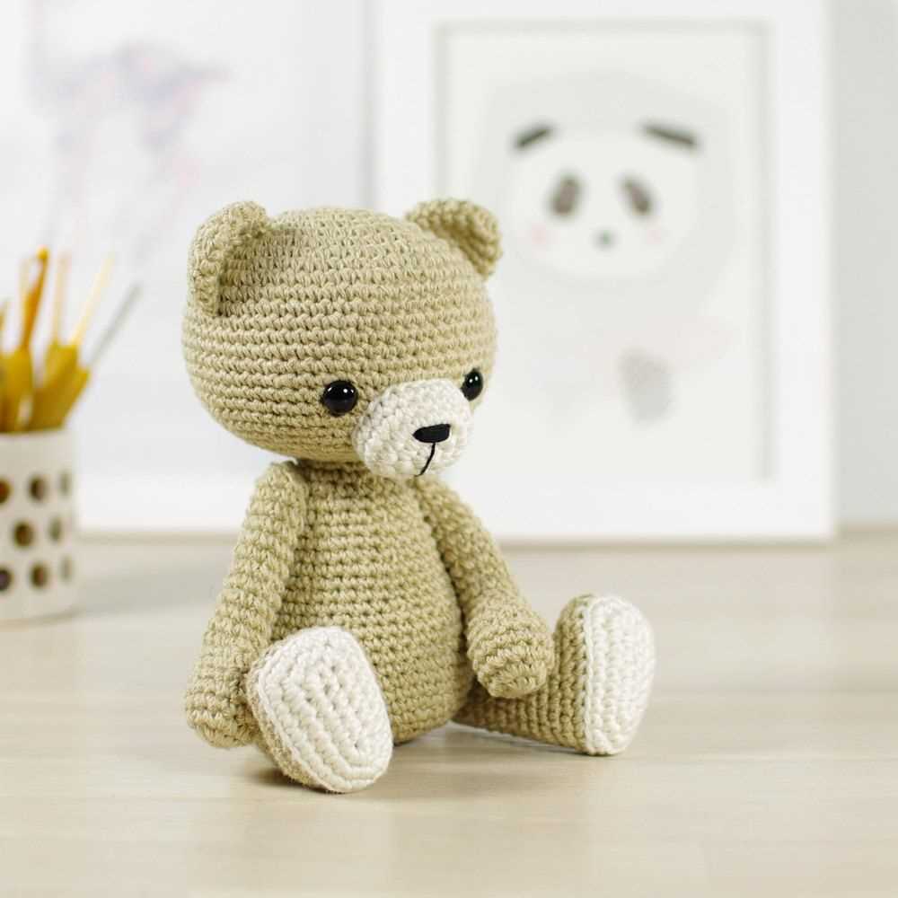Small teddy bear knitting pattern
