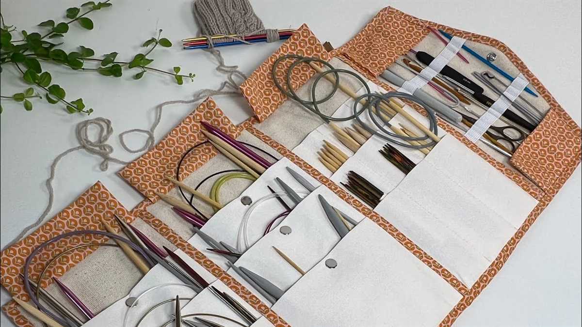 Knitting needle case pattern