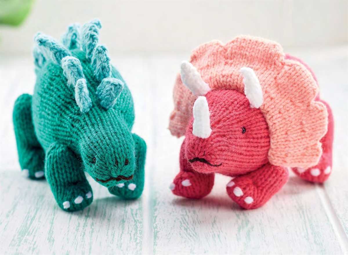 Mini dinosaur knitting pattern free