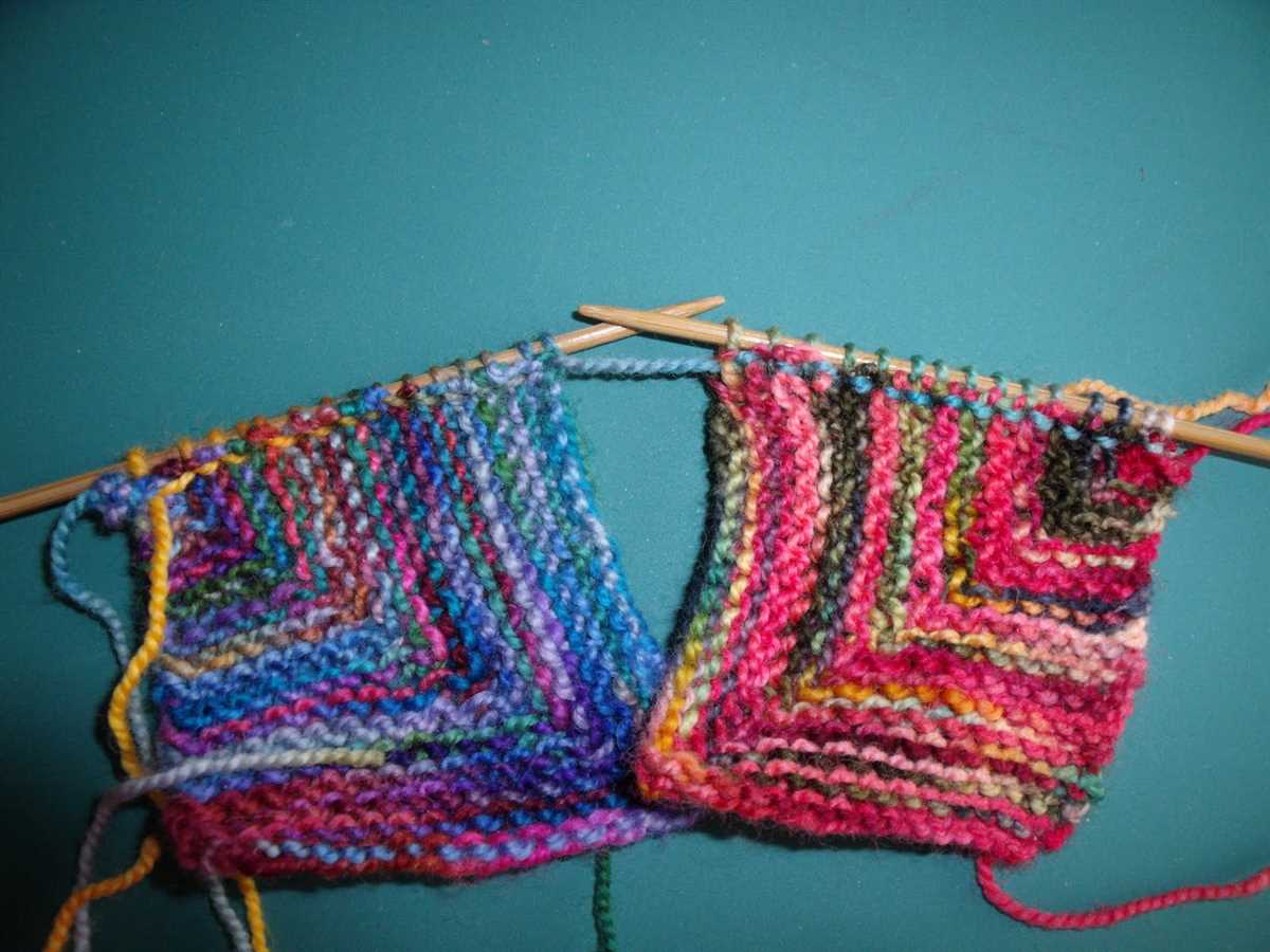 Mitered blanket knitting pattern