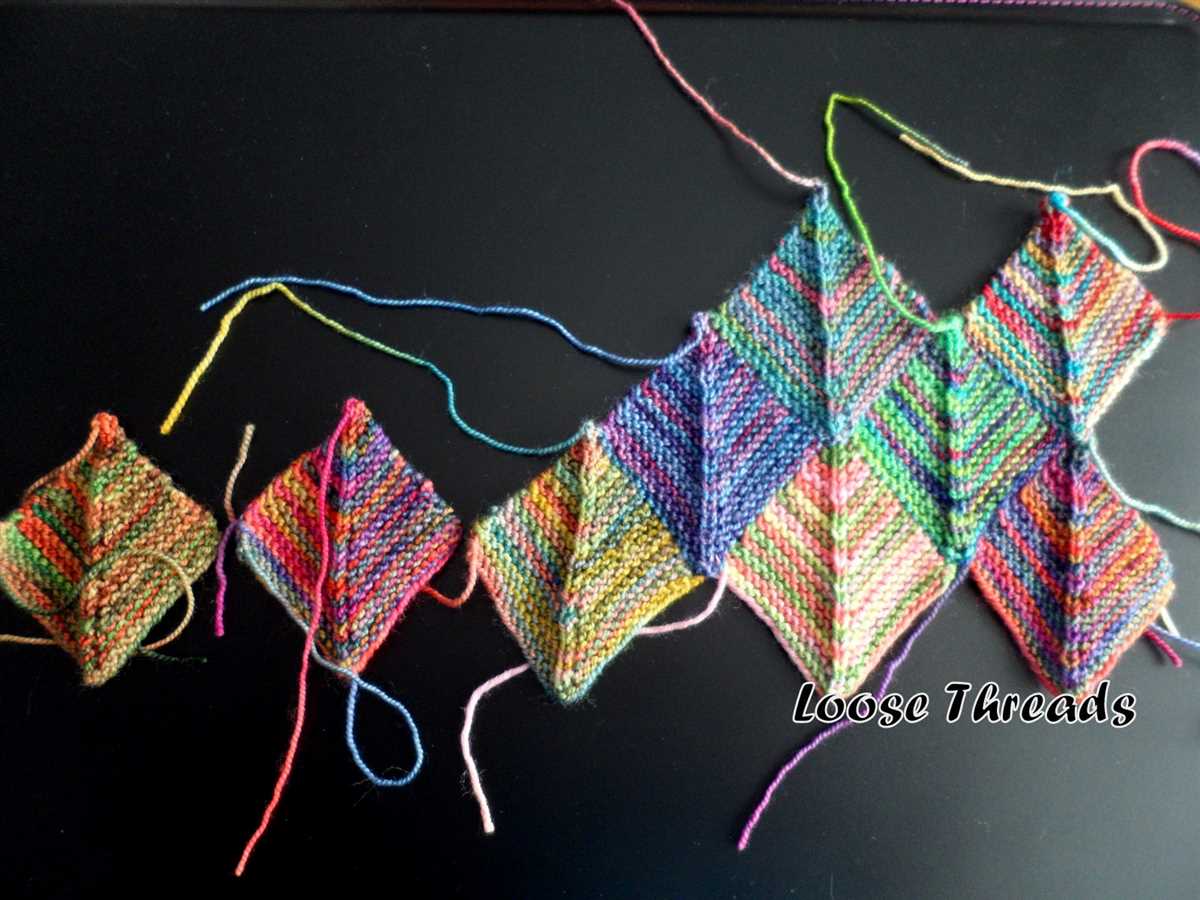Mitered blanket knitting pattern