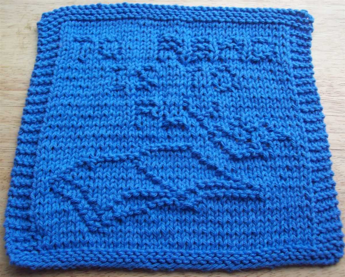 Ball band dishcloth knitting pattern