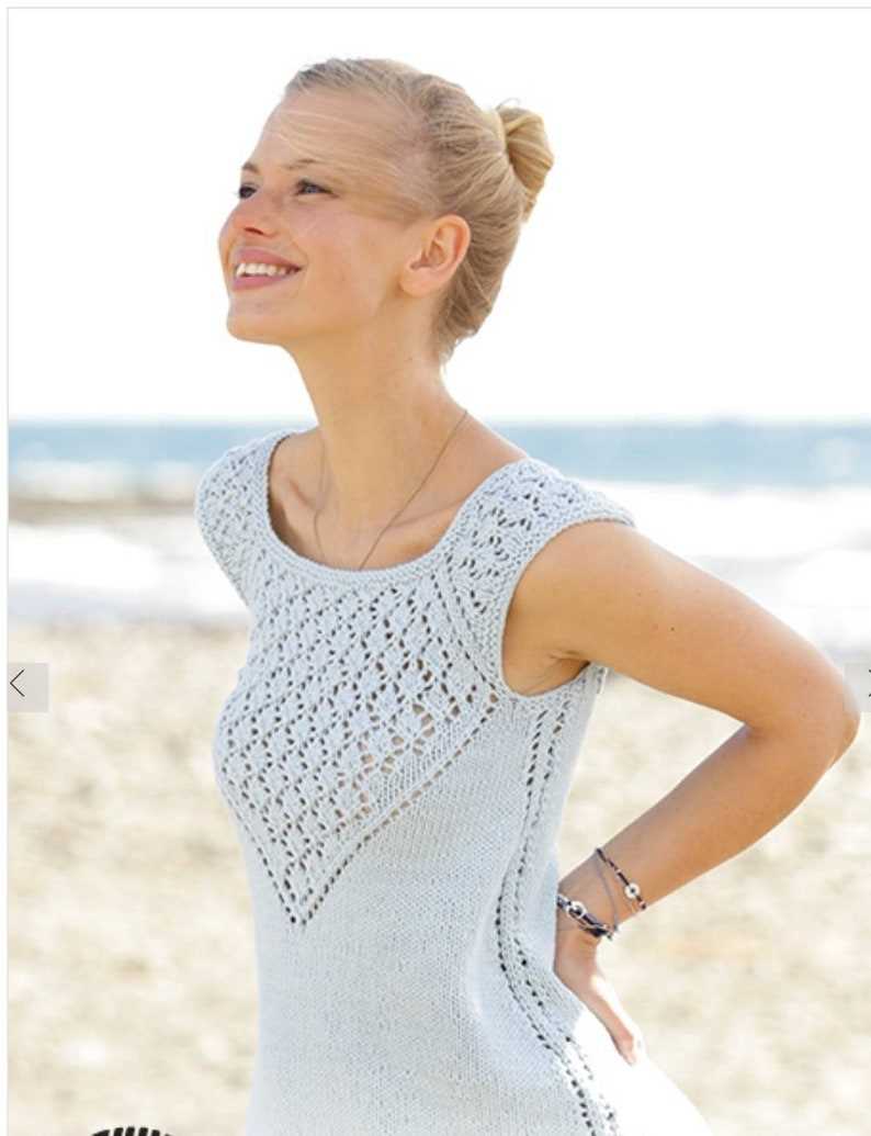 Free knitting patterns womens summer tops