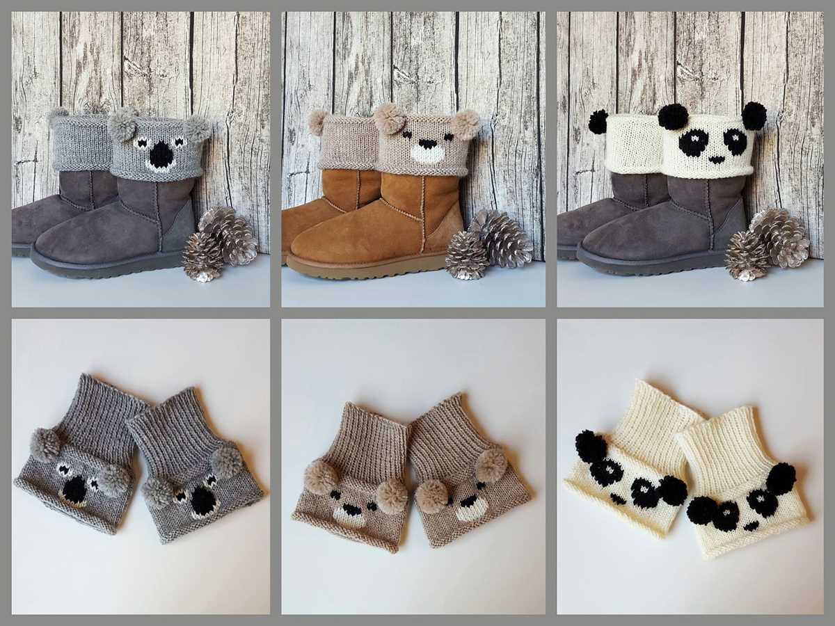 Knitted boot toppers pattern free
