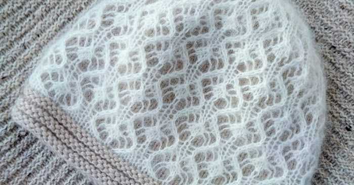 Mohair hat knitting pattern