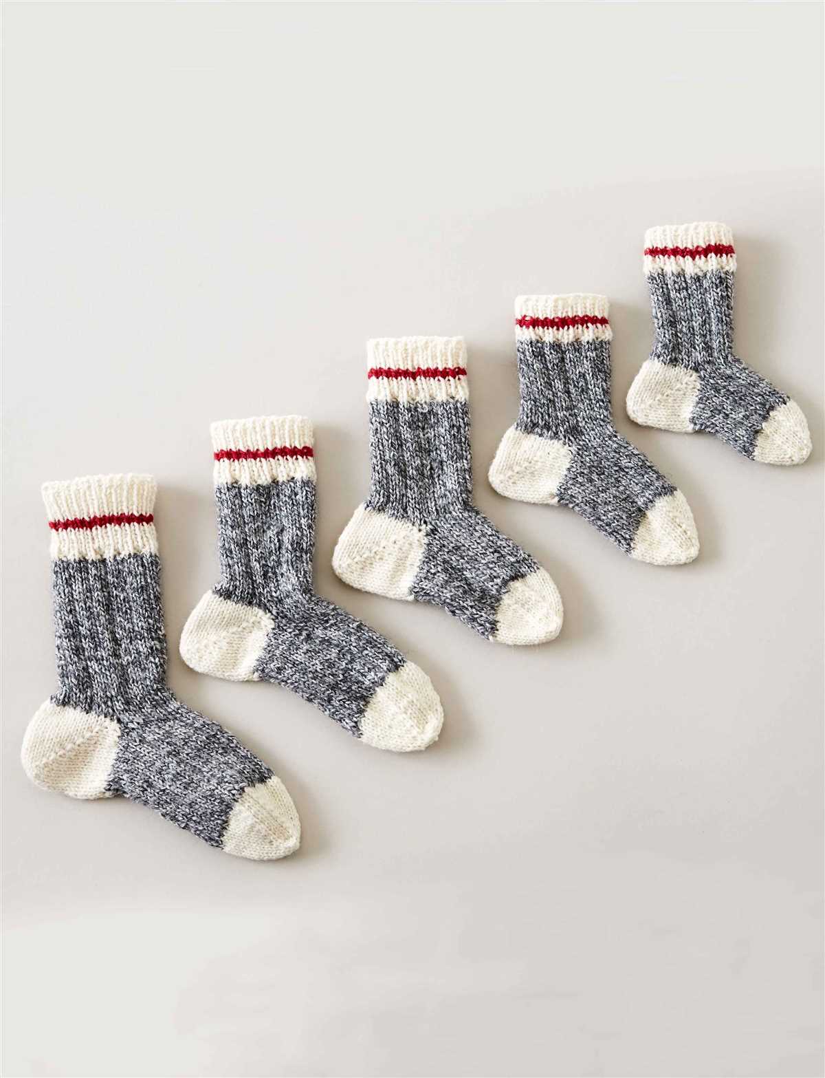 Baby sock knit pattern