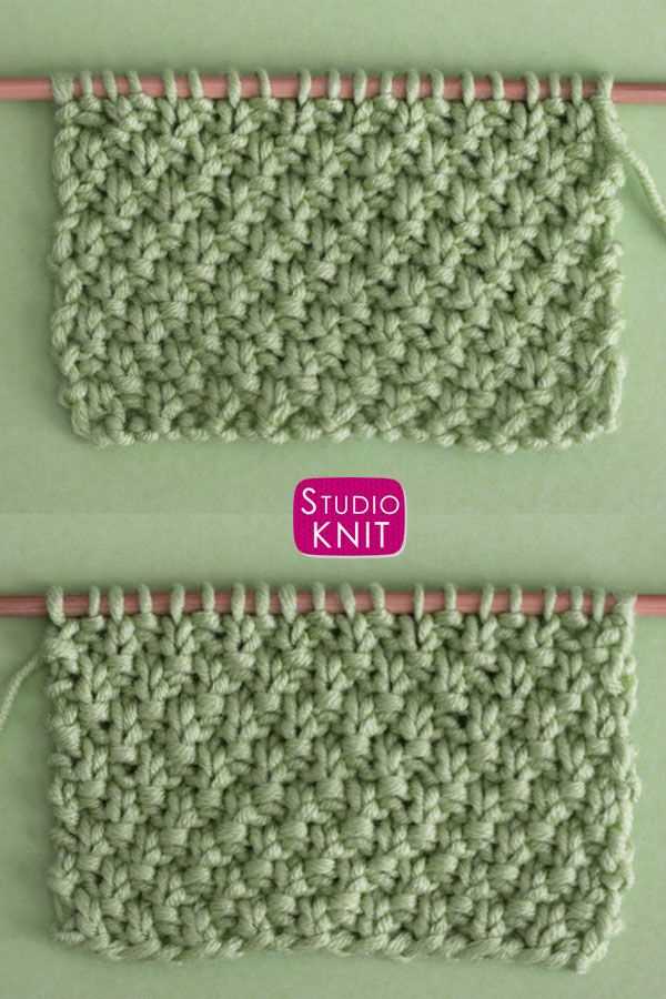 Moss stitch knit hat pattern