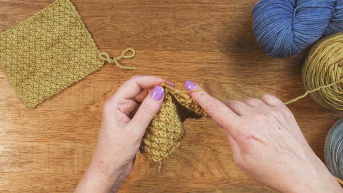 Moss stitch knit scarf pattern