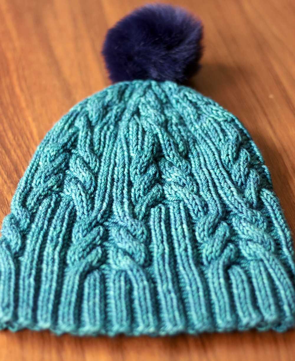 Bobble hat knitting pattern straight needles