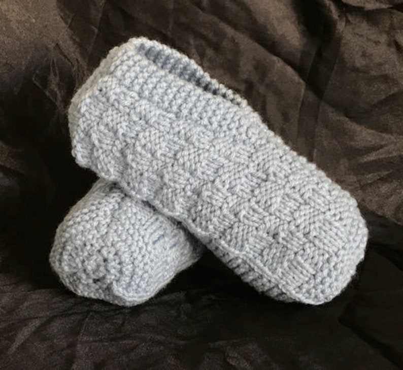 Hand knitted slippers free patterns