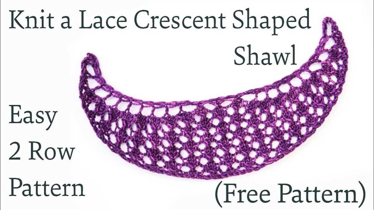 2 row lace knitting pattern