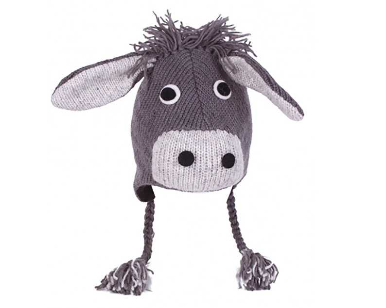 Donkey hat knitting pattern
