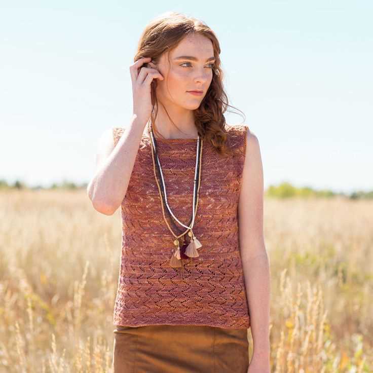 Chunky tank top knitting pattern
