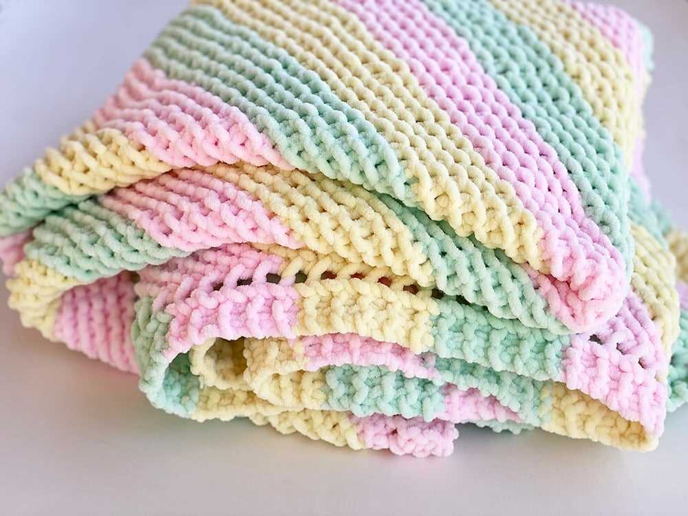 Bernat baby blanket knit pattern