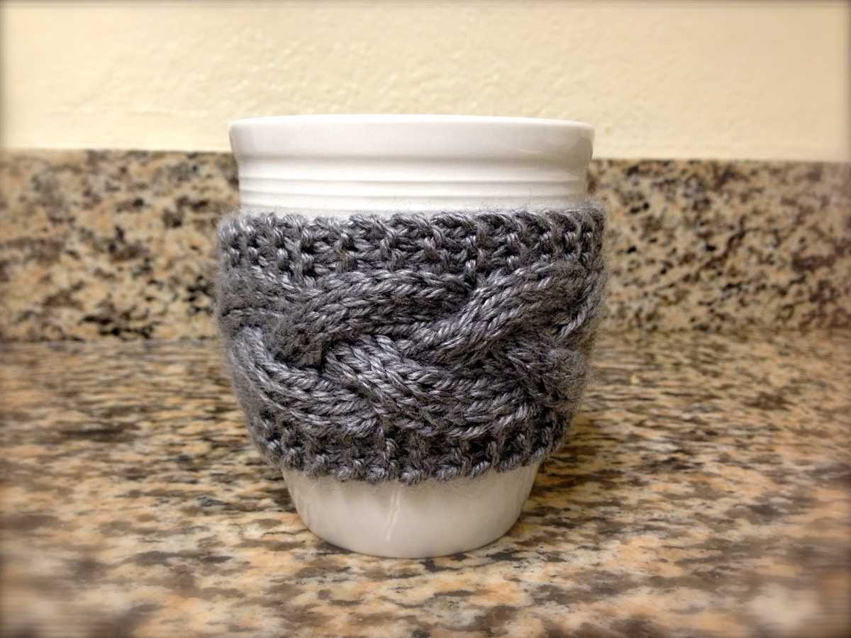 Mug cozy knitting pattern ravelry