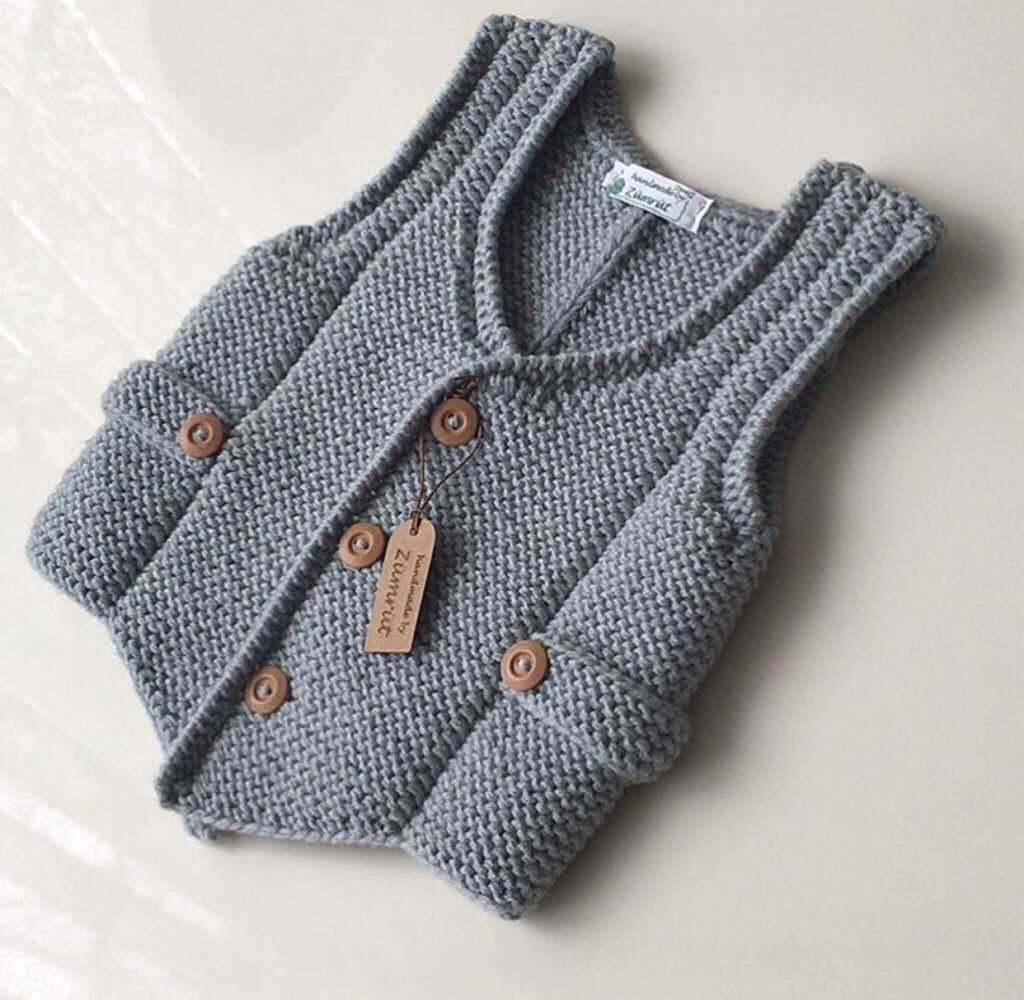 Endless circle vest knitting pattern