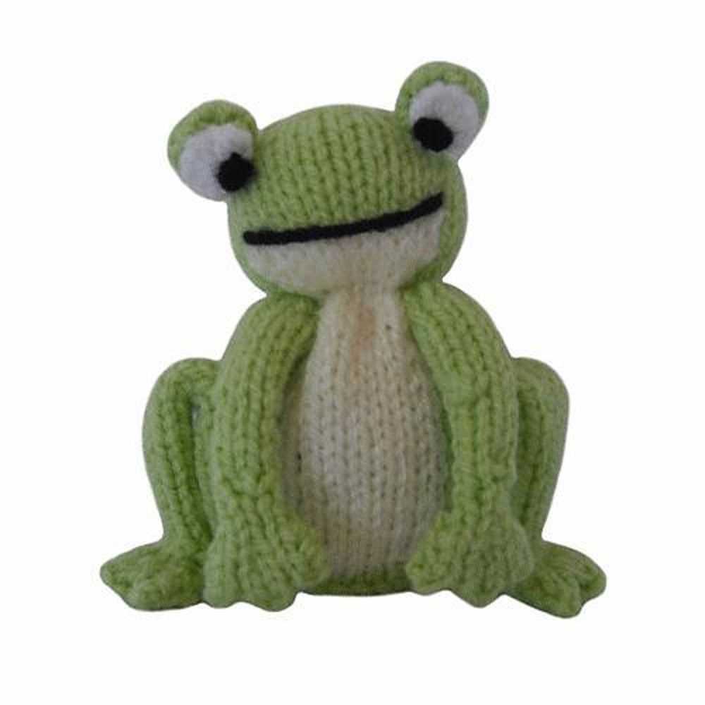 Free frog toy knitting pattern