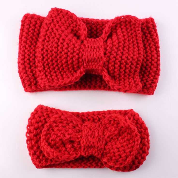 Knit baby headband pattern
