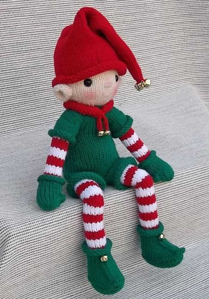 Knitted christmas elf pattern free