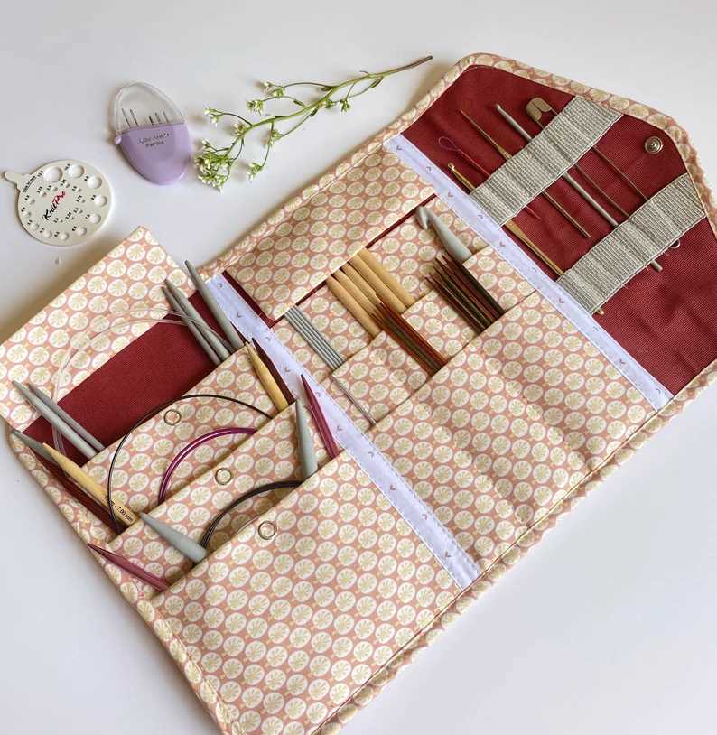 Knitting needle case pattern