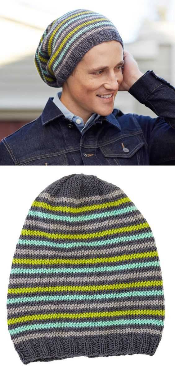 Free knitting pattern mens slouch hat