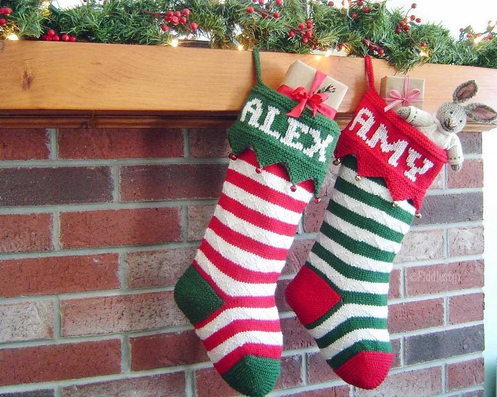 Knitted patterns for christmas stockings