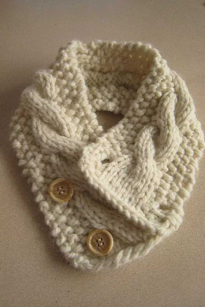 Neck warmer knitting pattern
