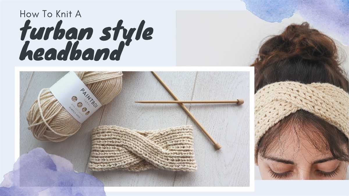 Basic knitted headband pattern